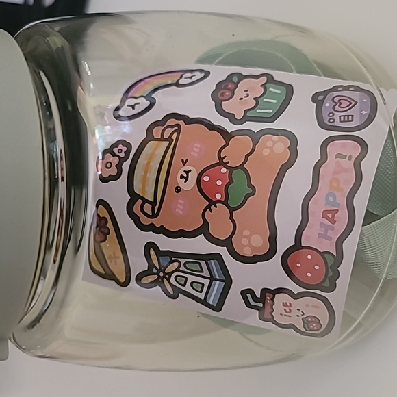 Water Bottle Jug 37ml with Straw and Handle Leakproof BPA-Free Color Mint Green - Picture 2 of 6